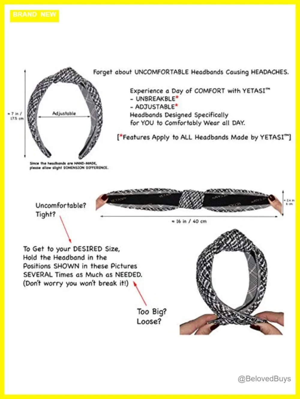 Faux Leather Knotted Headband for Women Stylish Hair Accessory